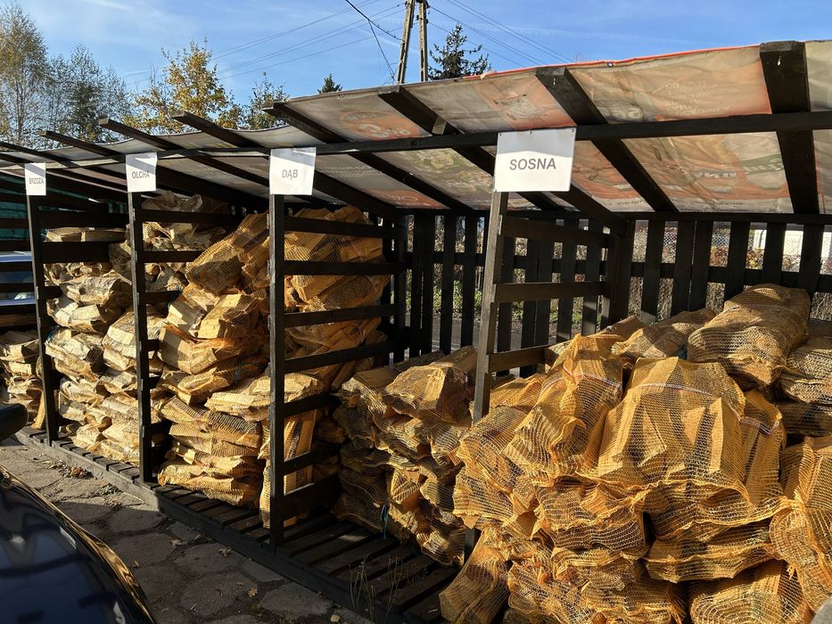 Drewno Kominkowe/Opałowe/Do Wędzenia Buk, Brzoza, Olcha, Dąb, Sosna