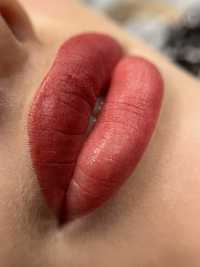 Перманентный макияж губ,  помадный прокрас, Каменское левый берег