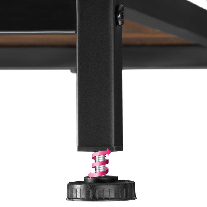 Stolik kawowy Pittsburgh industrialny ciemny OUTLET