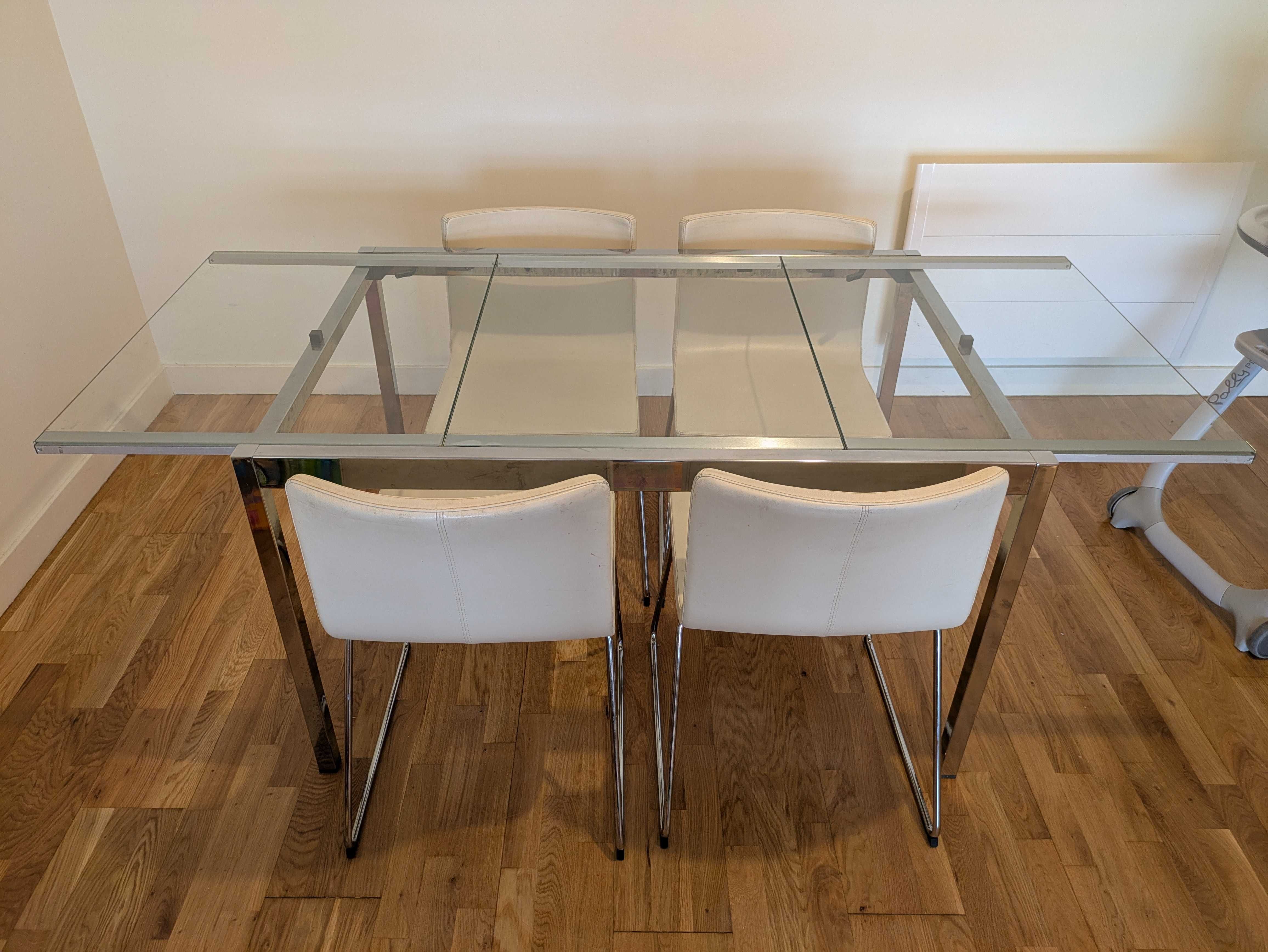 Mesa jantar extensivel 188cm x 86cm (preparada para transporte)