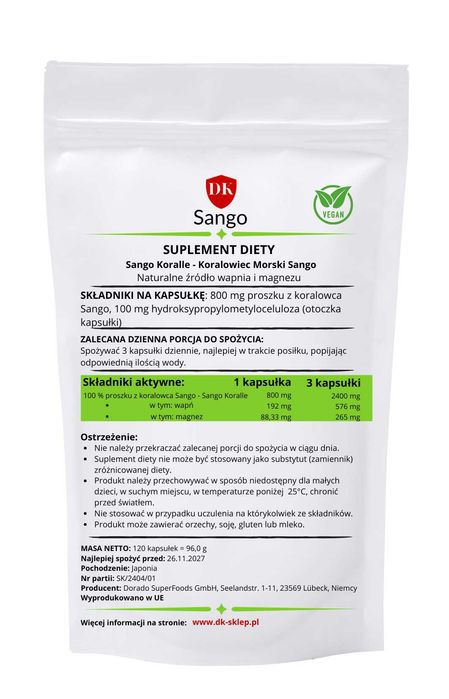 Sango 120 kapsułek 750mg