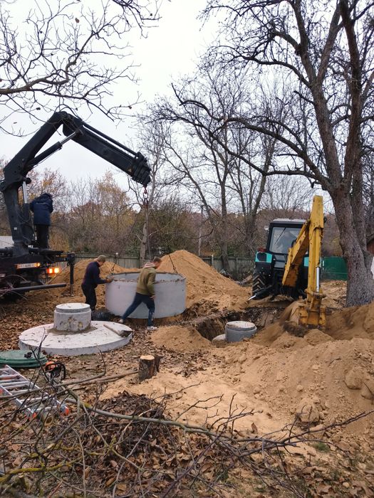 Септик під ключ. Каналізація.Вигребні ями . Кільця бетонні , траншеї .