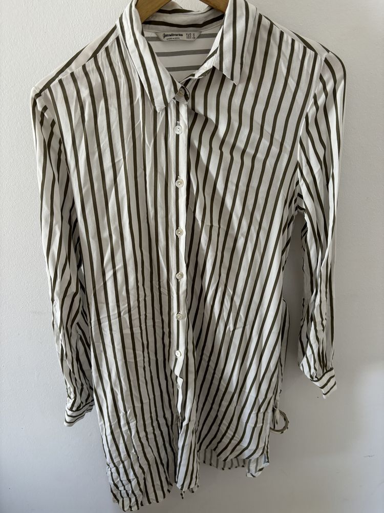 Camisa/vestido às riscas