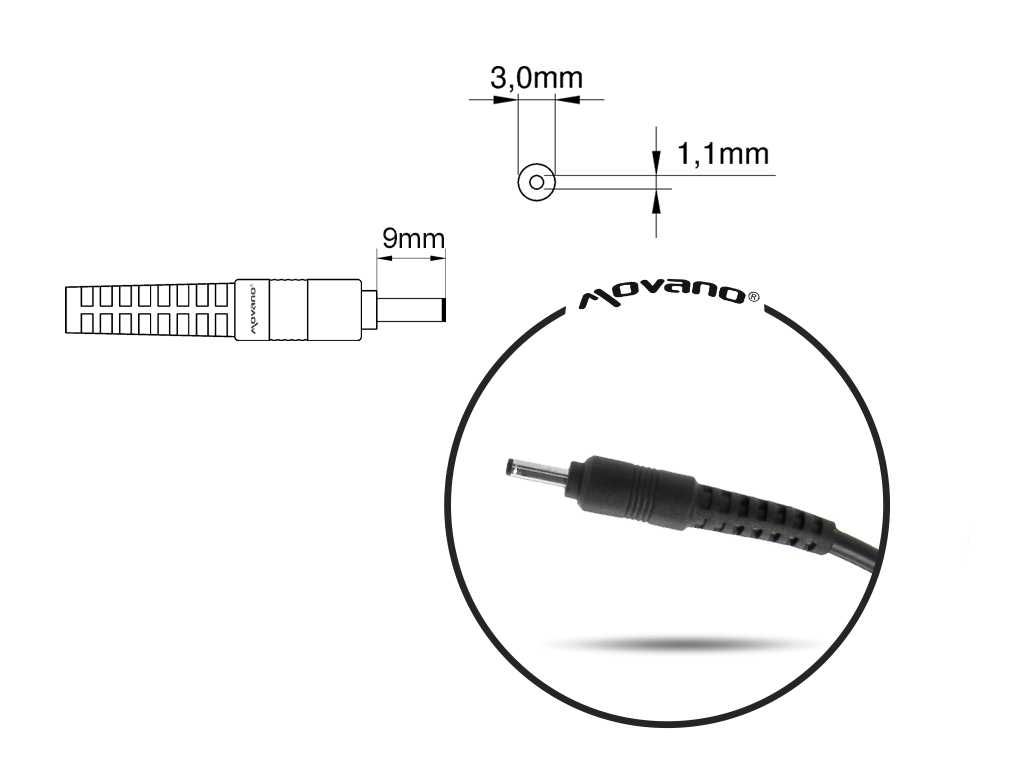 Zasilacz Ładowarka Movano 19v 2.1a (3.0x1.1) 40W Samsung