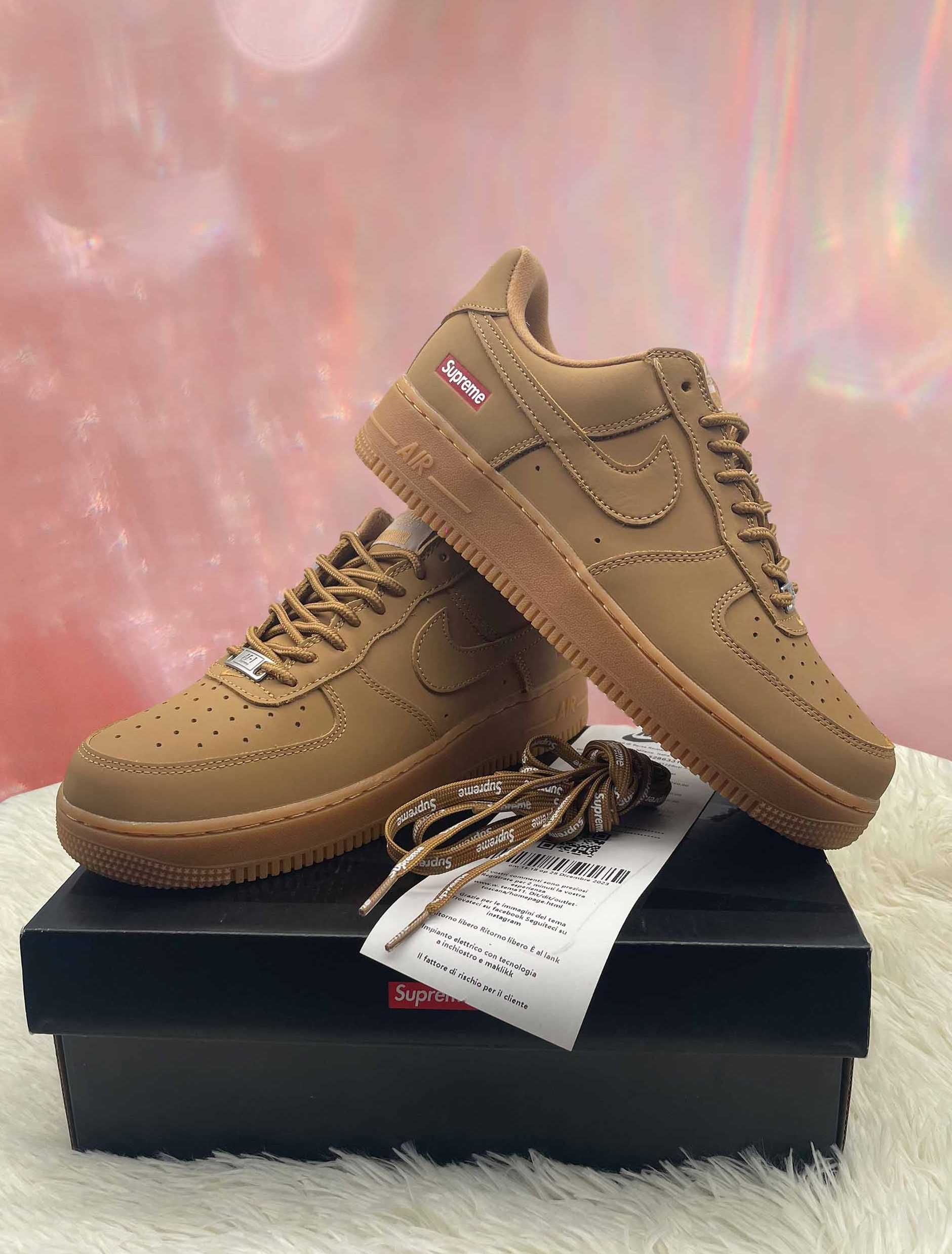 Nike Air Force 1 Low SP Supreme Wheat 44 EU / 10US / 28 CM