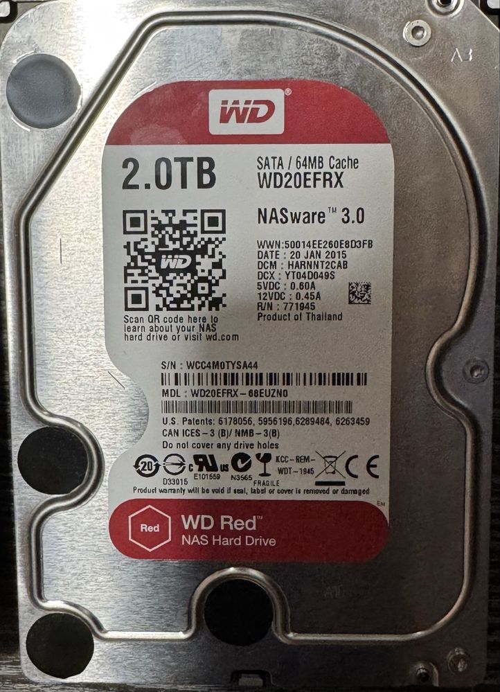 HDD WD Red 2TB (x2)
