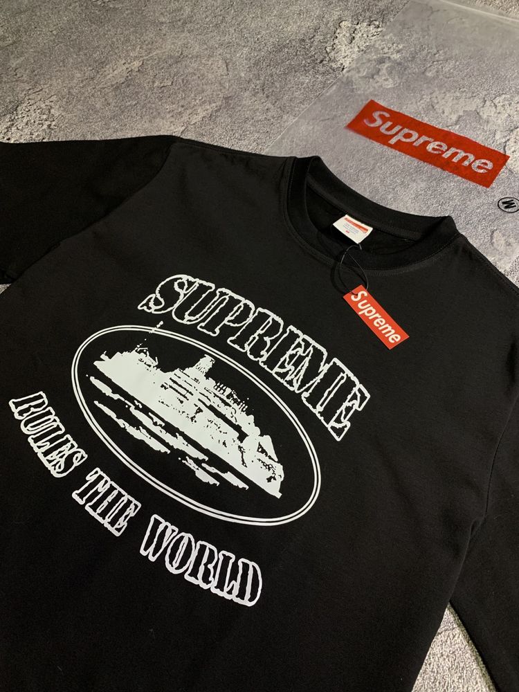 Футболка Supreme x Corteiz Rule The World (S, M, L, XL)