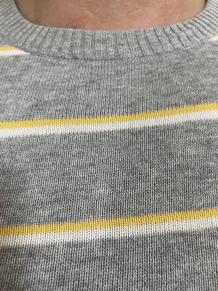 Мужской натуральный свитер джемпер реглан H&M Хлопок