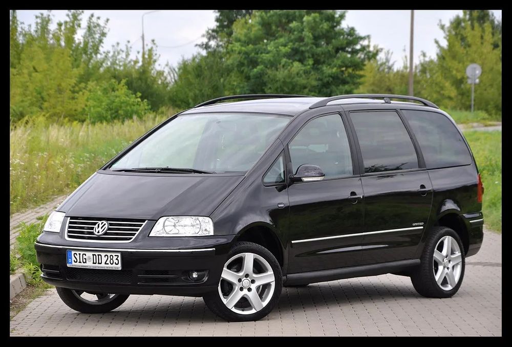 Volkswagen Sharan 7-osobowy UNITED Navi Plus Nawiewy 2xPDC Grzane Fotele Szyba ZADBANY