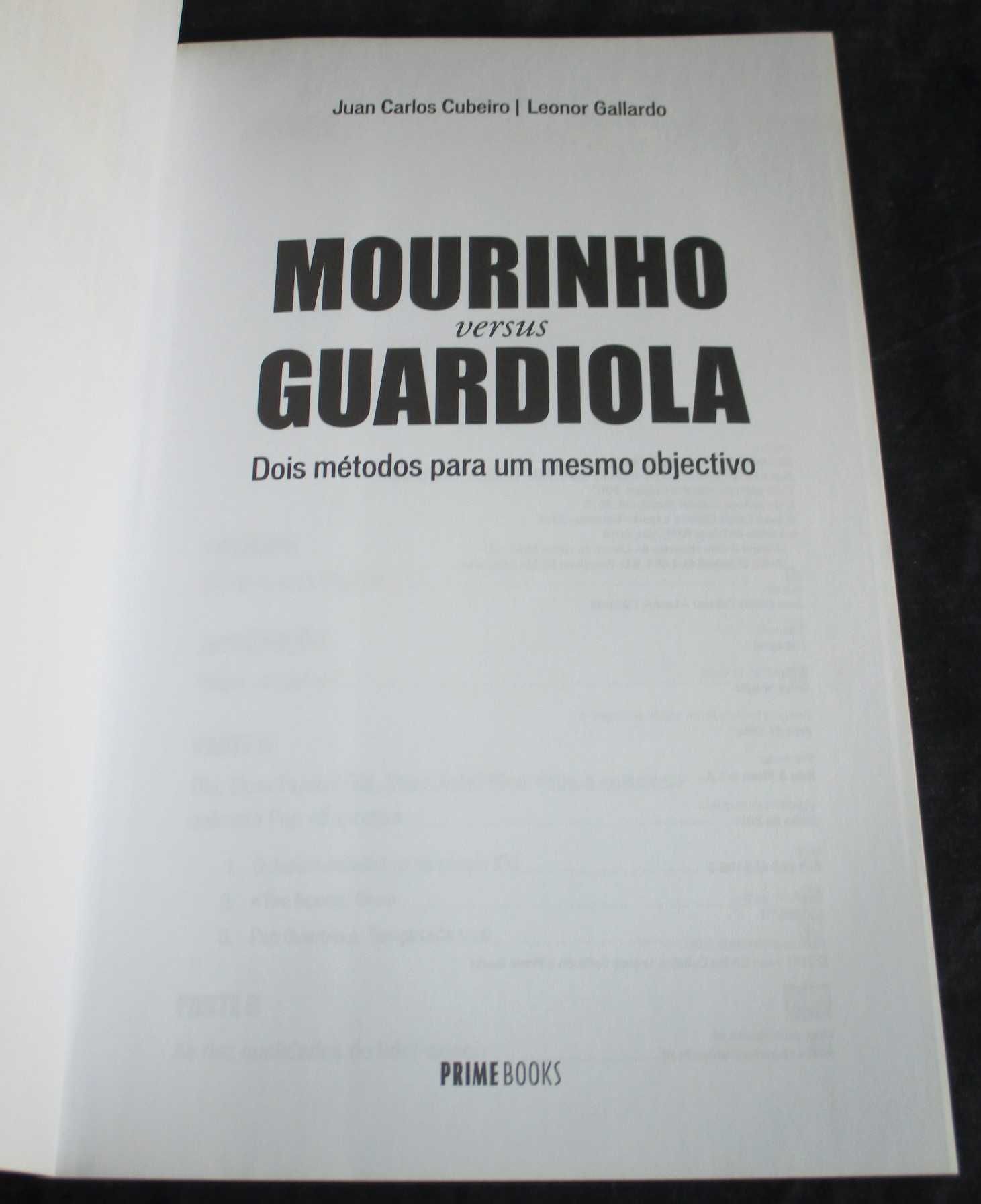 Livro Mourinho versus Guardiola