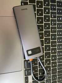 Baseus USB-хаб Metal Glam Series 6-in-1 Type-C Gray CAHUB-CW0G
