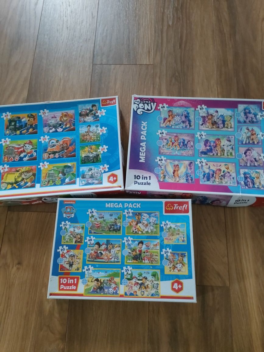 Puzzle 10 in 1 dla czterolatka