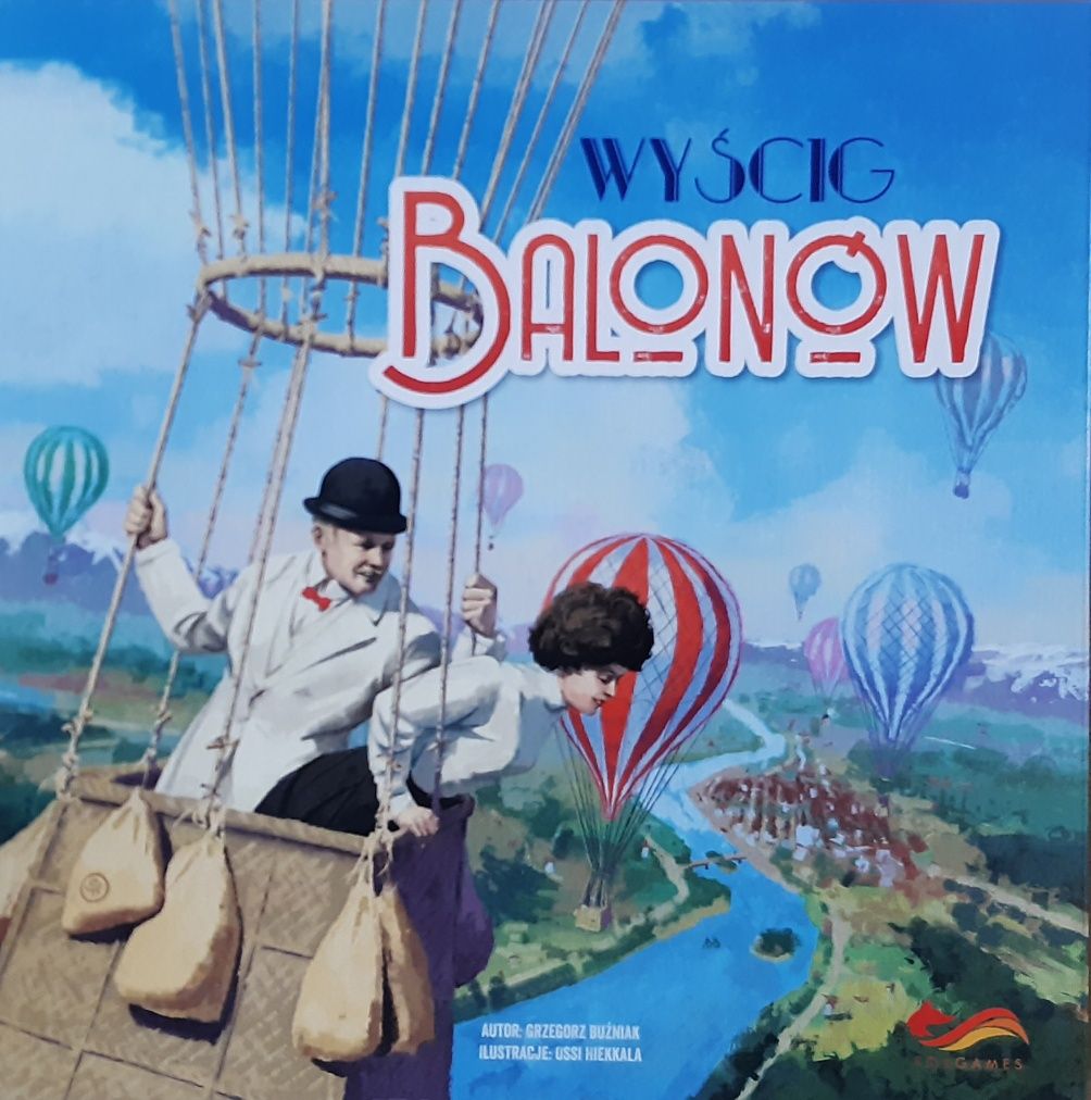 Wyścig balonów. Gra planszowa