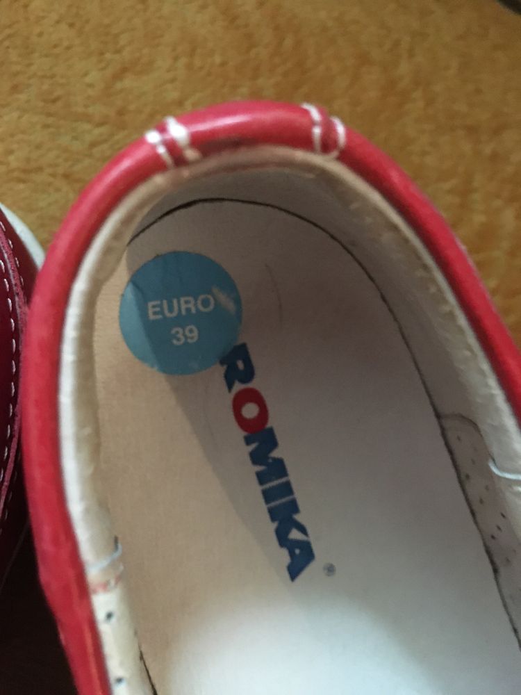 Buty baleriny r.39 zdrowotna wkladka 100% skóra Romika