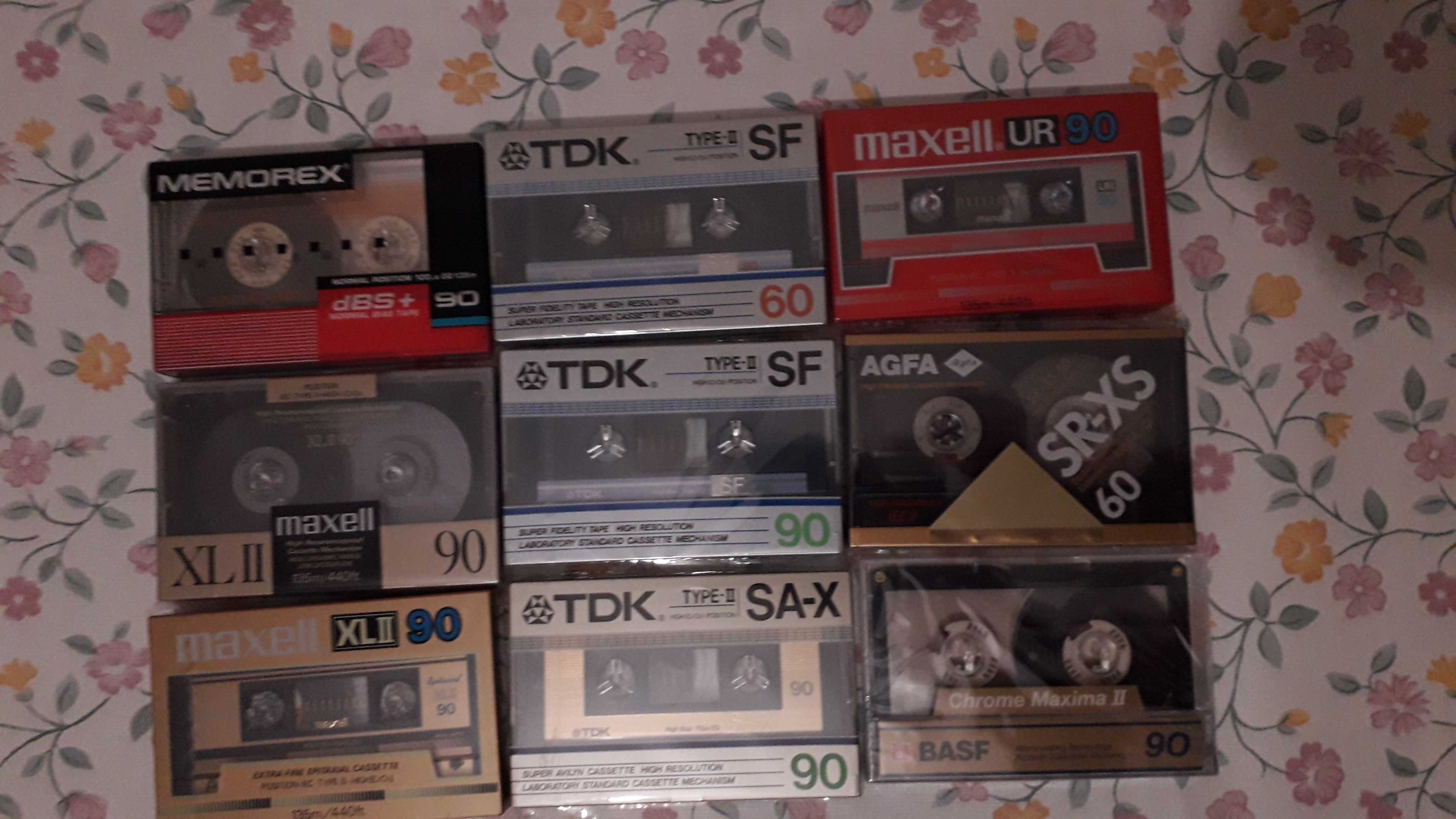 Cassetes Novas, Seladas! Ideais para colecionar. TDK, MAXELL, outros