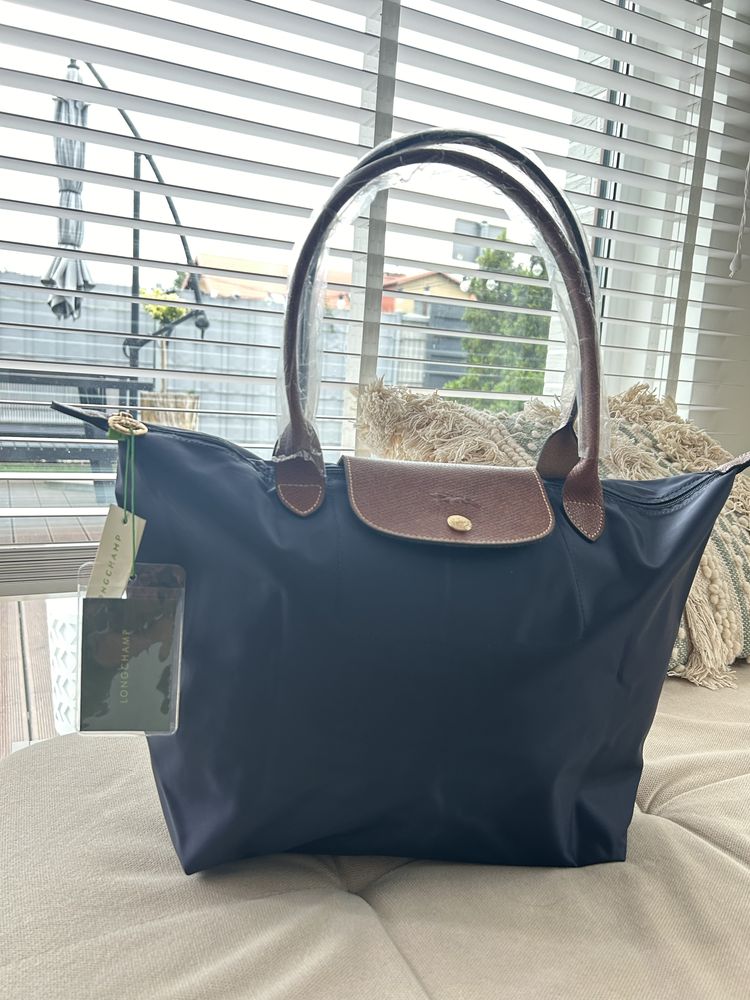 Longchamp torebka granatowa L