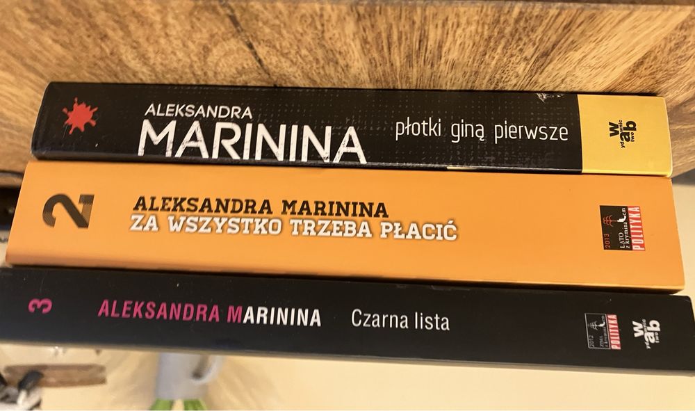 Aleksandra Marinina czarna lista, płotki gina pierwsze, Za wszystko….