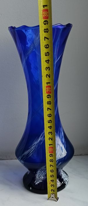 Wazon PRL kobalt- wysokość 28,5 cm
