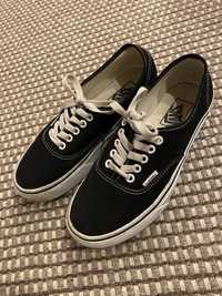 Sneakersy trampki Vans, czarne, r.38,5, bdb :)