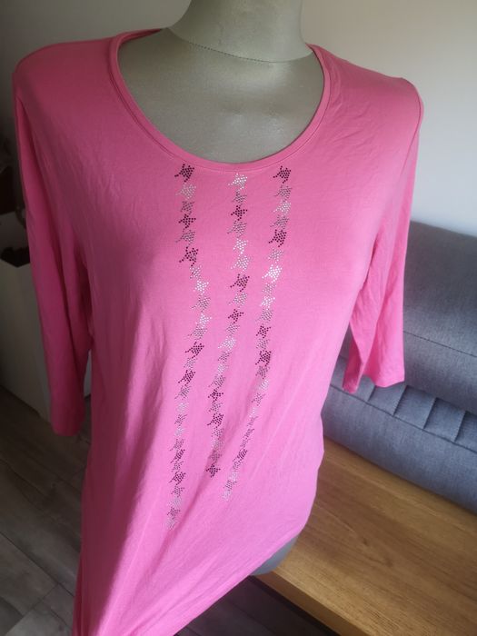 Nowa bluzka damska różowa 44 XXL