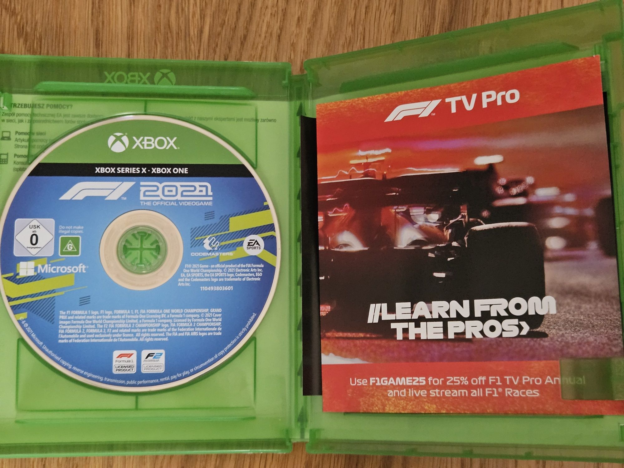 Gra F1 21 XBOX ONE, XBOX Series X