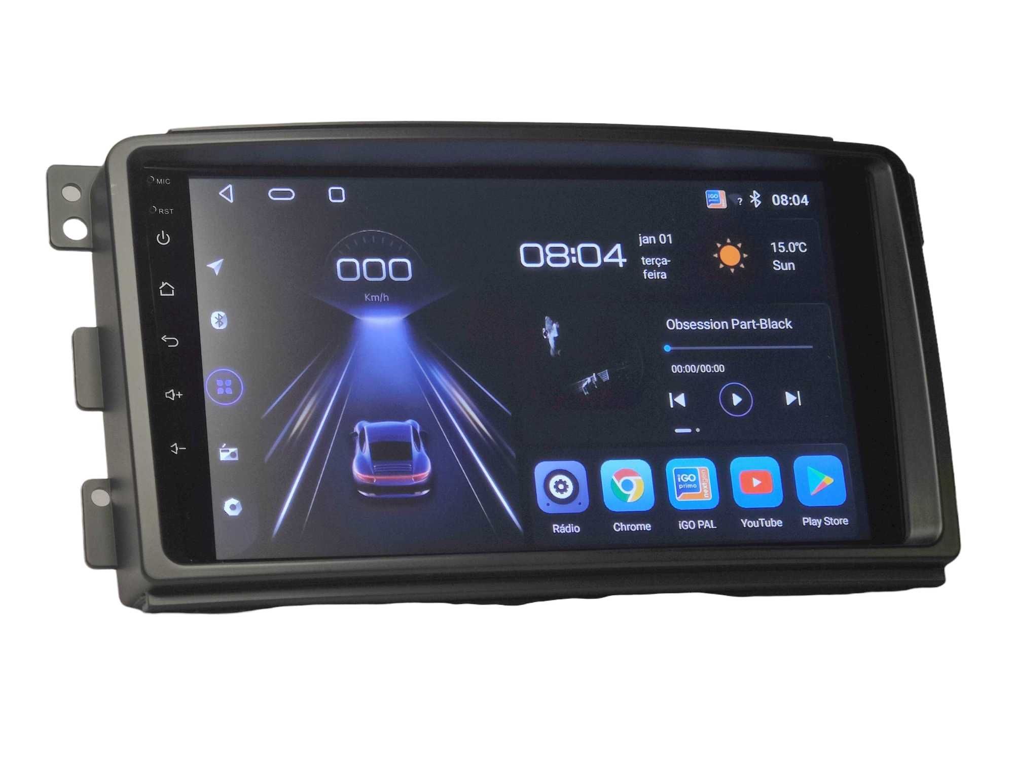 Radio 2 DIN Android para Smart Fortwo - 2GB RAM Smart 2 – 2005 a 2010