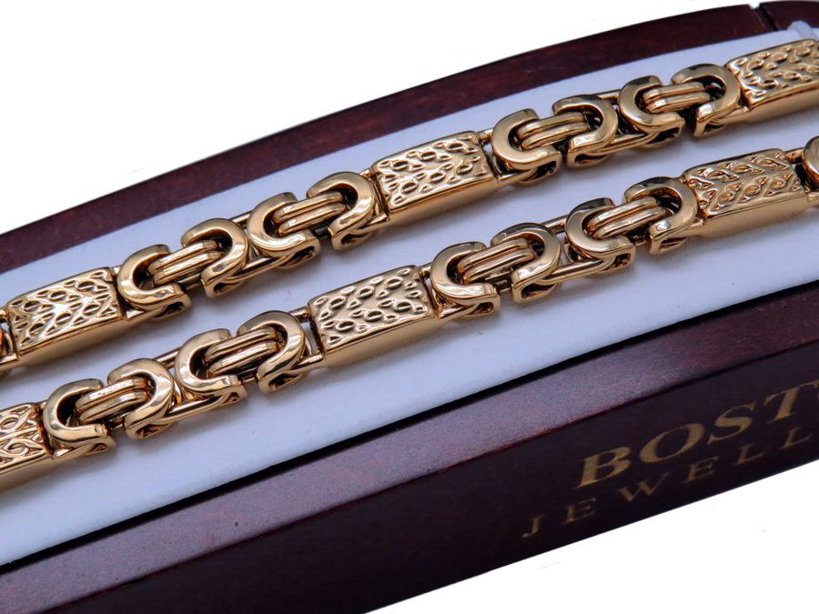 ZŁOTY ŁAŃCUSZEK na szyję + BRANSOLETKA Super SPLOT zetaw na prezent !