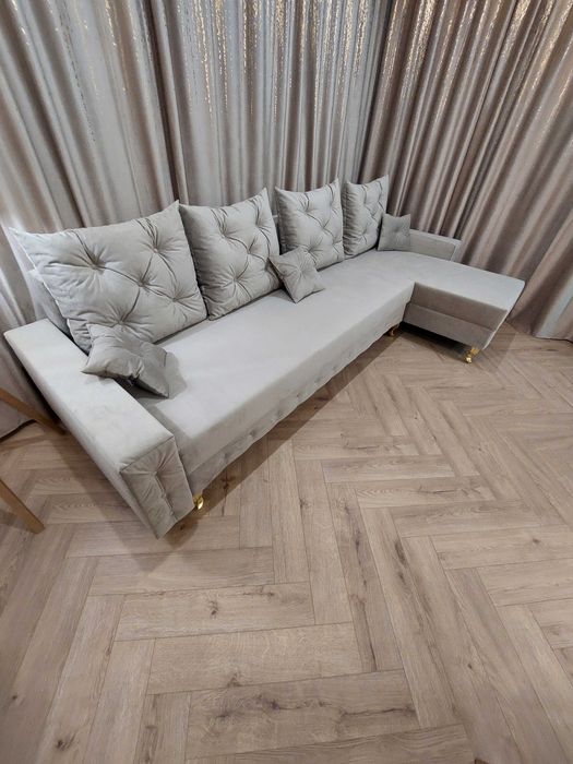 NOWY Luksusowy narożnik z możliwością spania 290 x 145 x 85cm