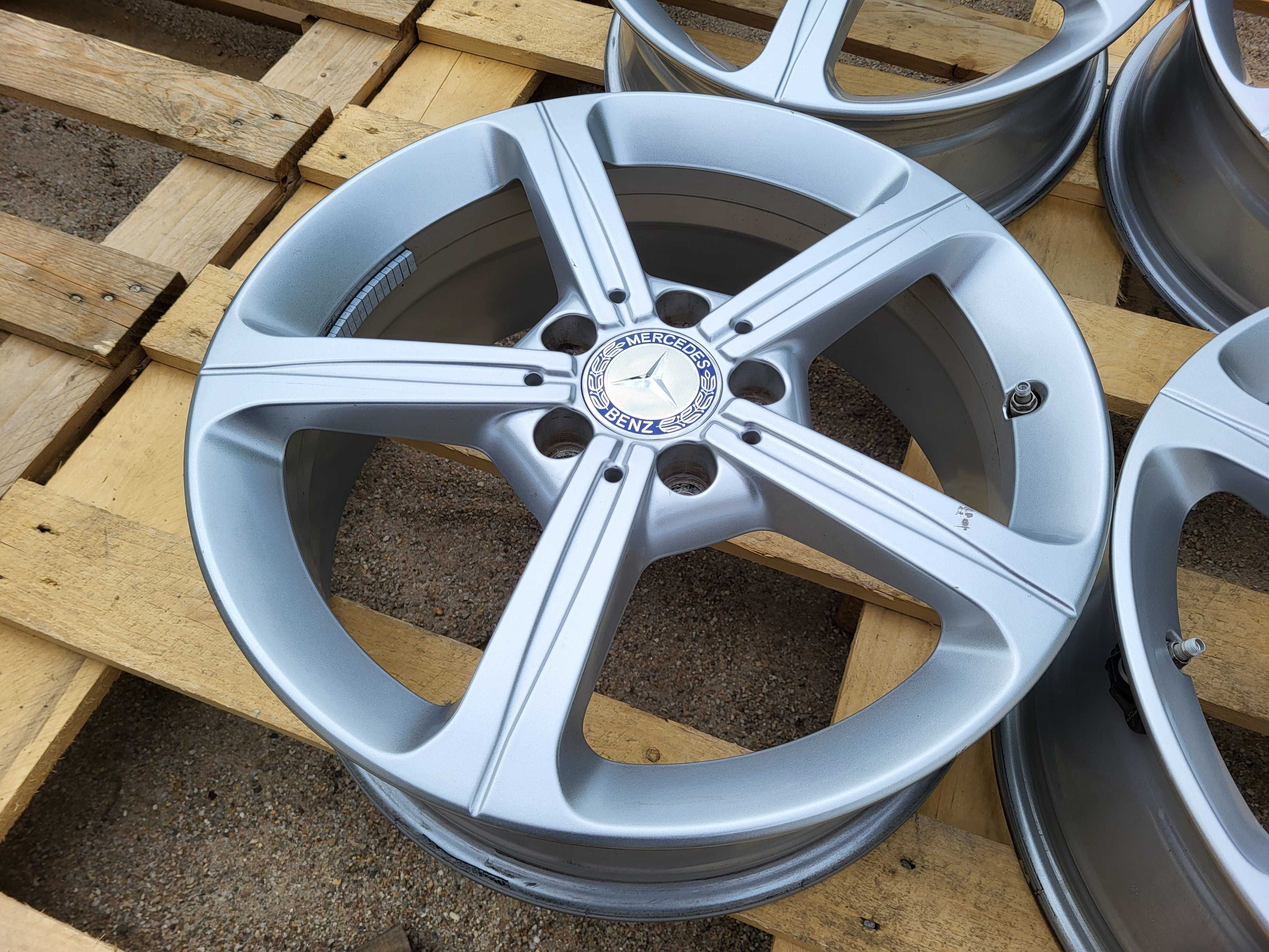 [871] Felgi aluminiowe Oryginał MERCEDES 17 Cali 5x112 ET44 +Czujniki