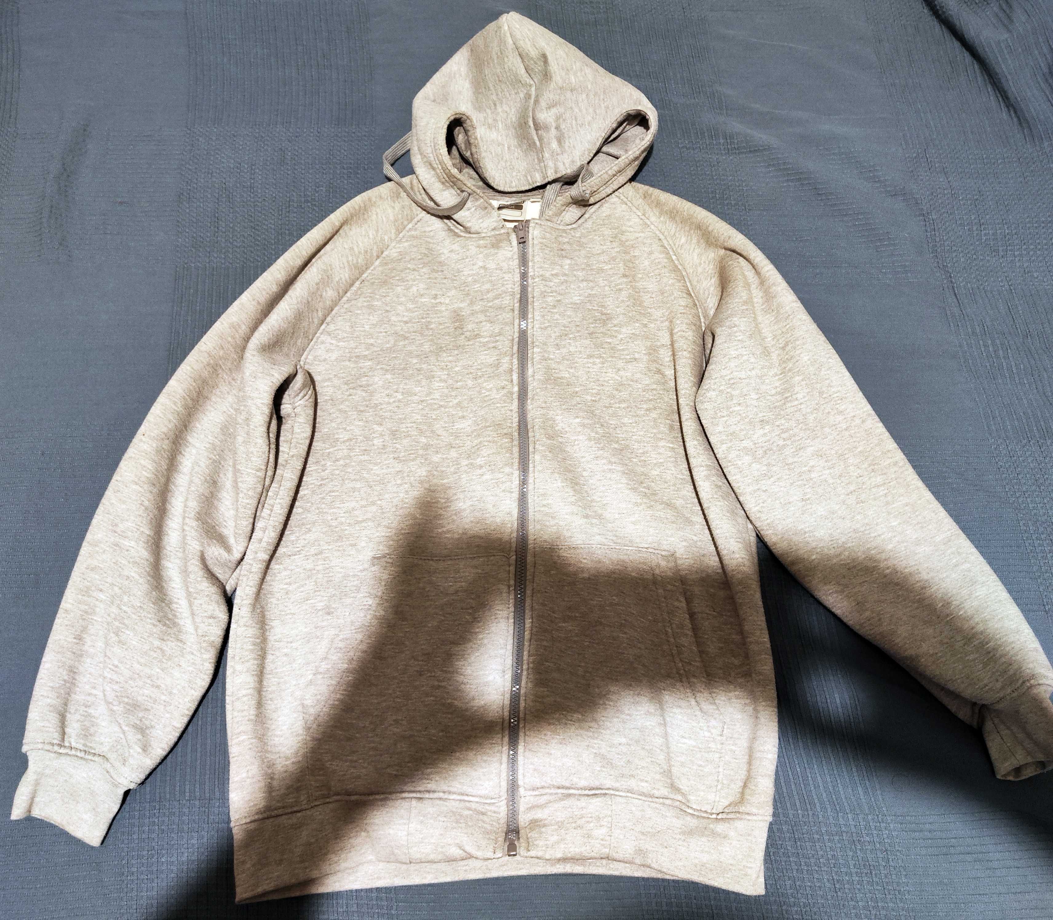 Casaco Sweatshirt com capuz - 325gr (Cinzento Claro) - Tamanho L
