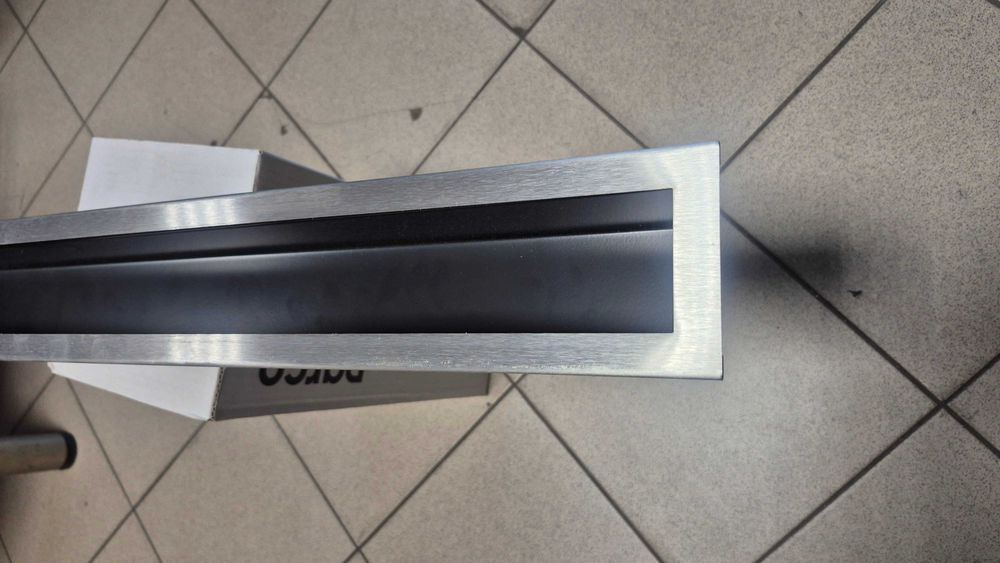 Kratka Luft 90x800 stal szczotkowana SF