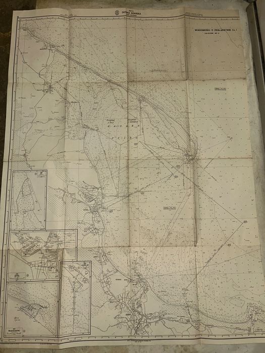 Mapa ZATOKA GDAŃSKA Bałtyk - Marynarka Wojenna