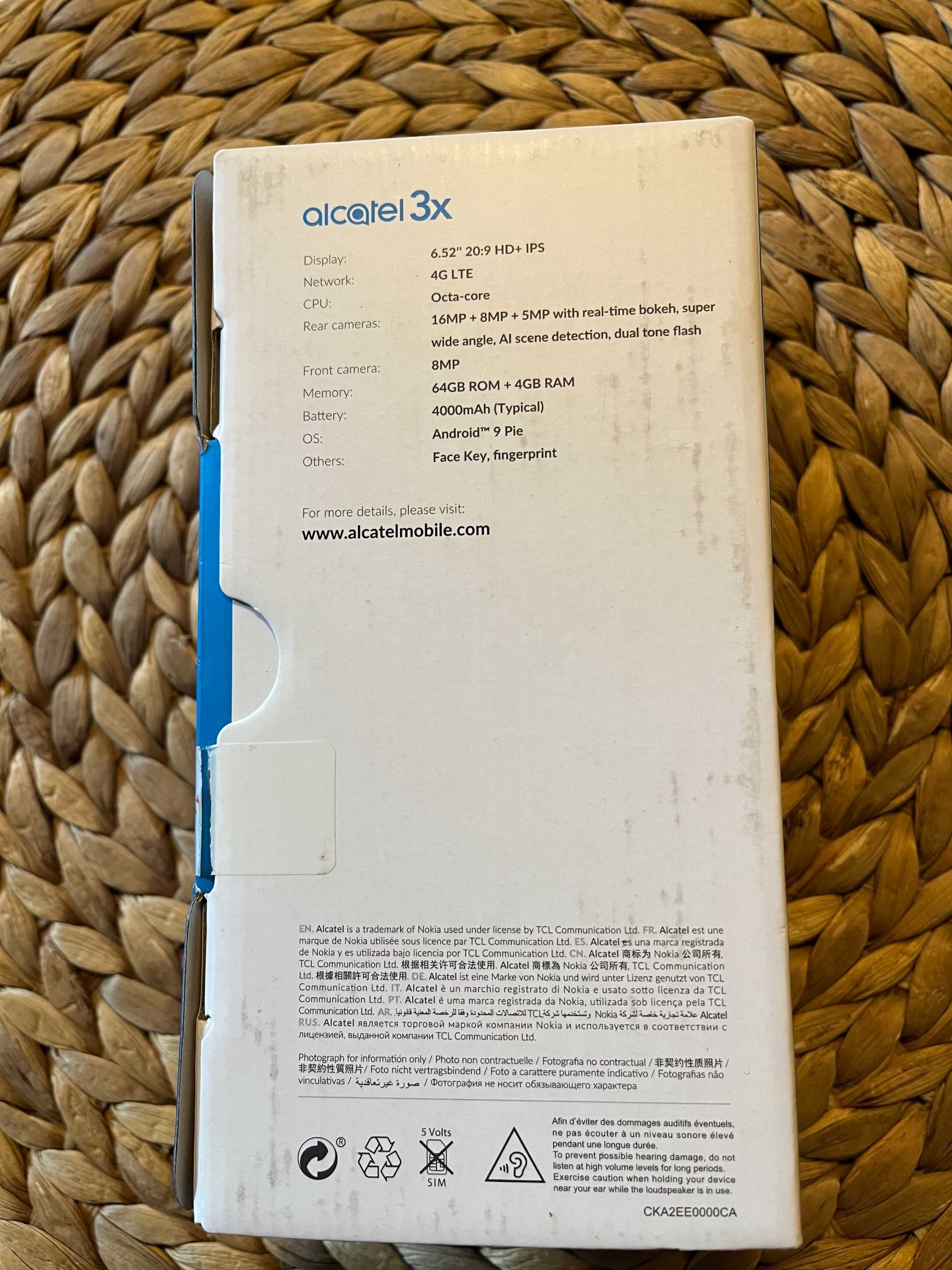 Telefon Alcatel 5048Y czarny, nowy