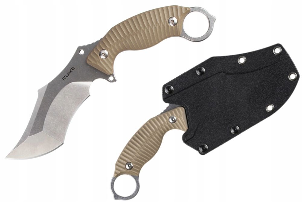 Nóż Ruike F181-W karambit taktyczny wojskowy do samoobrony Pazur stal