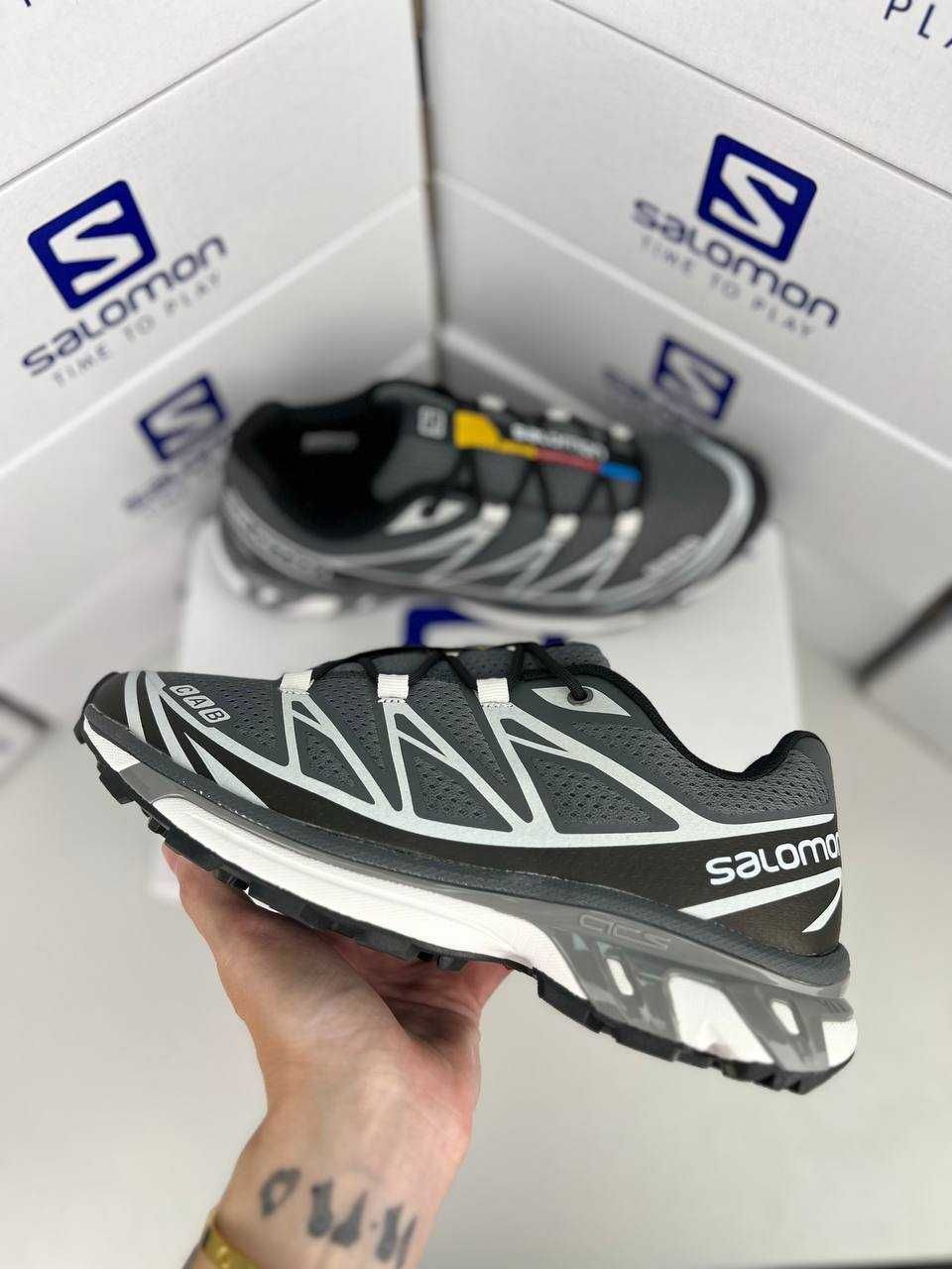 !SALE! Salomon XT-6 Grey Black 36 37 38 39 40 41 42 43 44 45 46 хт 6