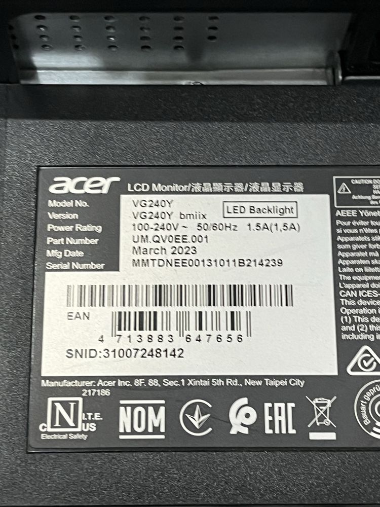 monitor acer nitro series