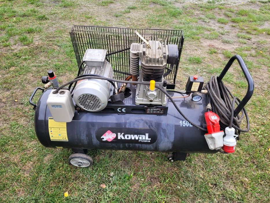 Kompresor sprężarka na powietrze kowal 150 l litrow siła 400v