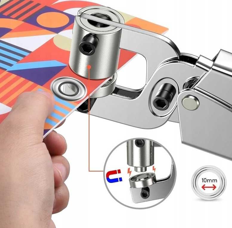 Ręczna Oczkarka Do Plandek Magnetyczna Do Banerów 10mm +520 oczek