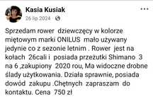 Rower dziewczęcy