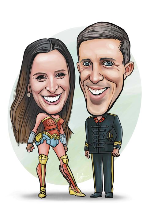 Desenho de Caricatura Cartoon a partir da sua foto