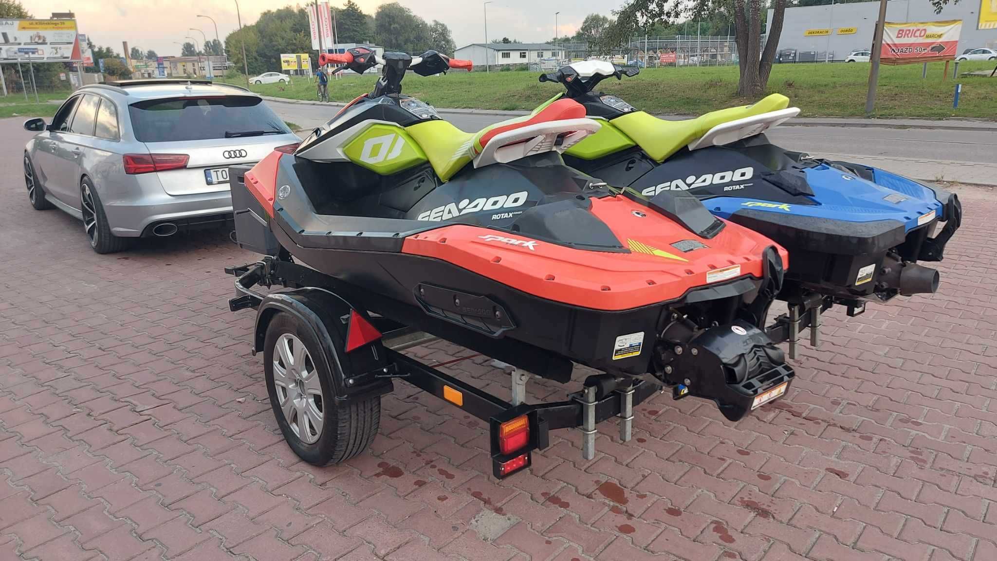 Skuter Spark + spark trixx  2020r + przyczepa Windpol  na 2skutery