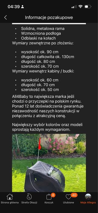 Przyczepka rowerowa dla psa