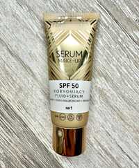 BIELENDA Serum Make-Up fluid + serum, korygujący SPF 50 - odcień nr 1