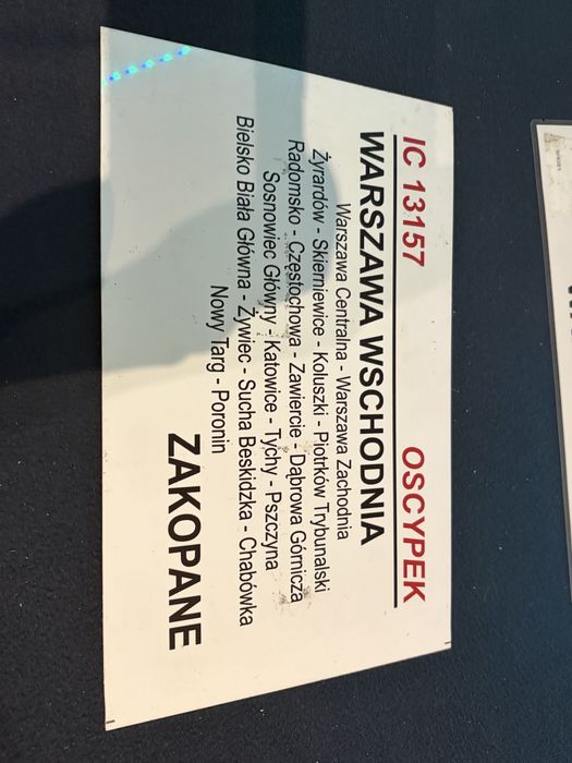 Tablica relacyjna ic oscypek