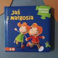 Książka z puzzlami "Jaś i Małgosia"