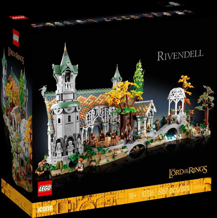 Конструктор LEGO Icons Володар перснів: Rivendell 6167 деталей (10316)