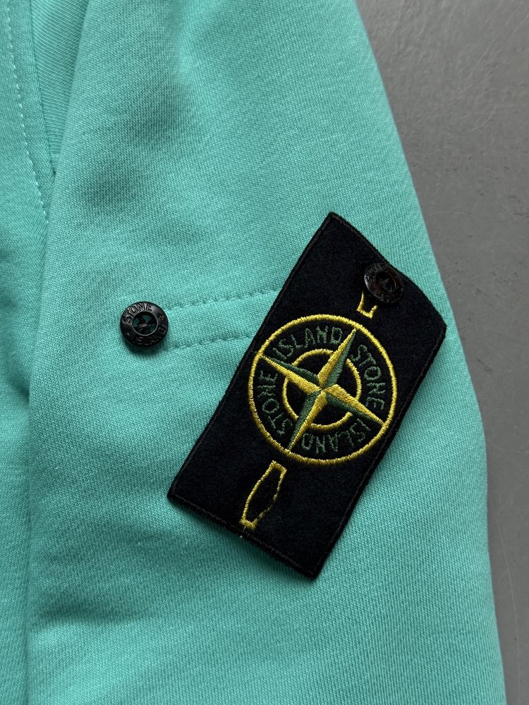Зіпка Stone Island | Зіп худі Стон Айленд Мʼятний | Зип худи Мужской