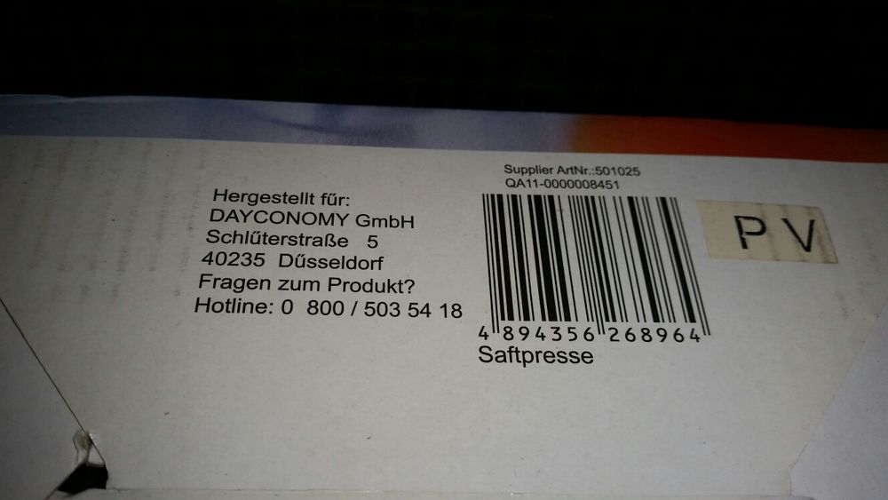 Соковыжималка пресс для цитрусовых пресс для сока  куплен в ГЕРМАНИИ