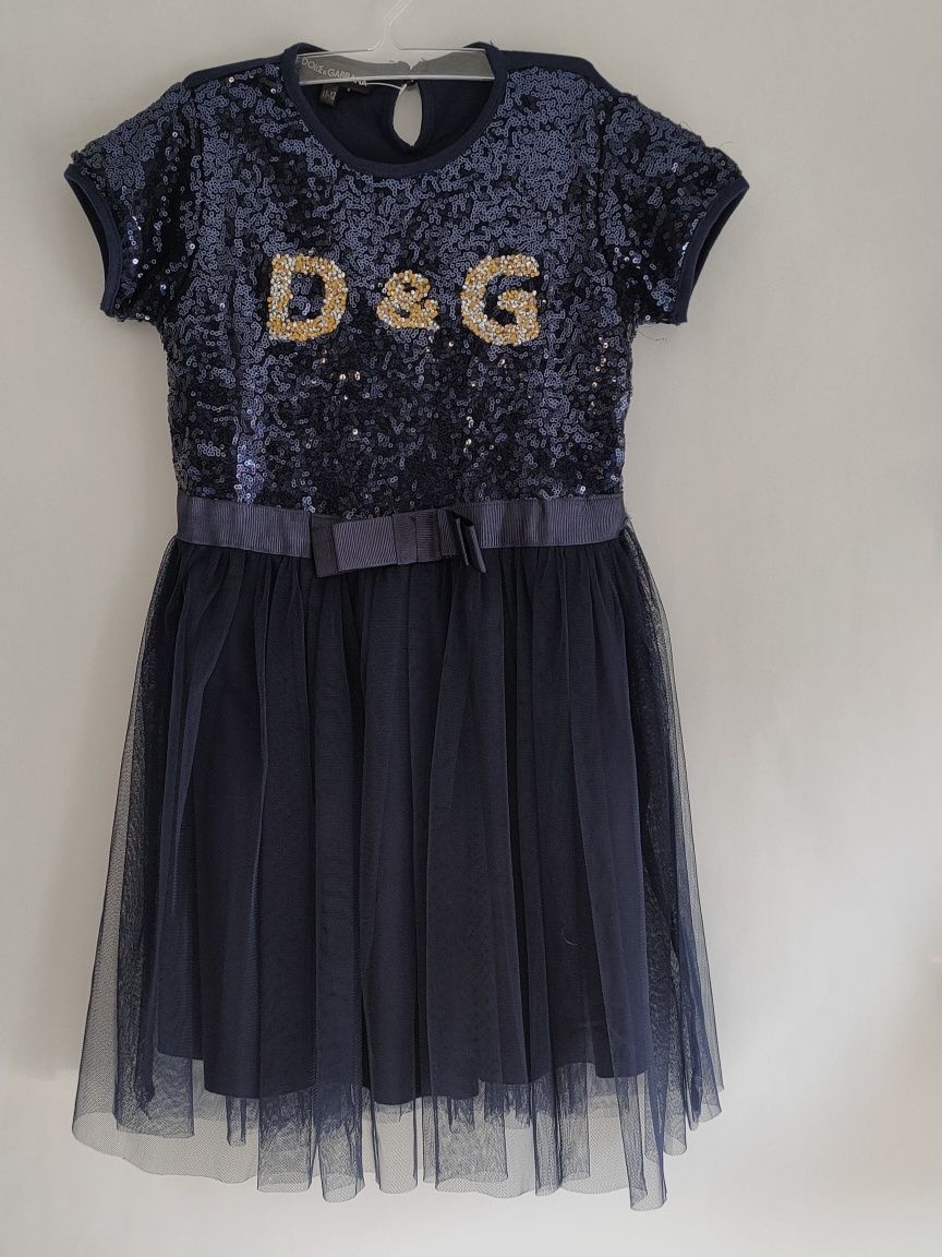 Tiulowa sukienka  cekinami Dolce& Gabbana 140/152