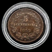 Moeda de 5 Centesimi - 1869 - San Marino